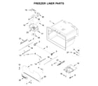 Maytag MFI2269FRB02 freezer liner parts diagram
