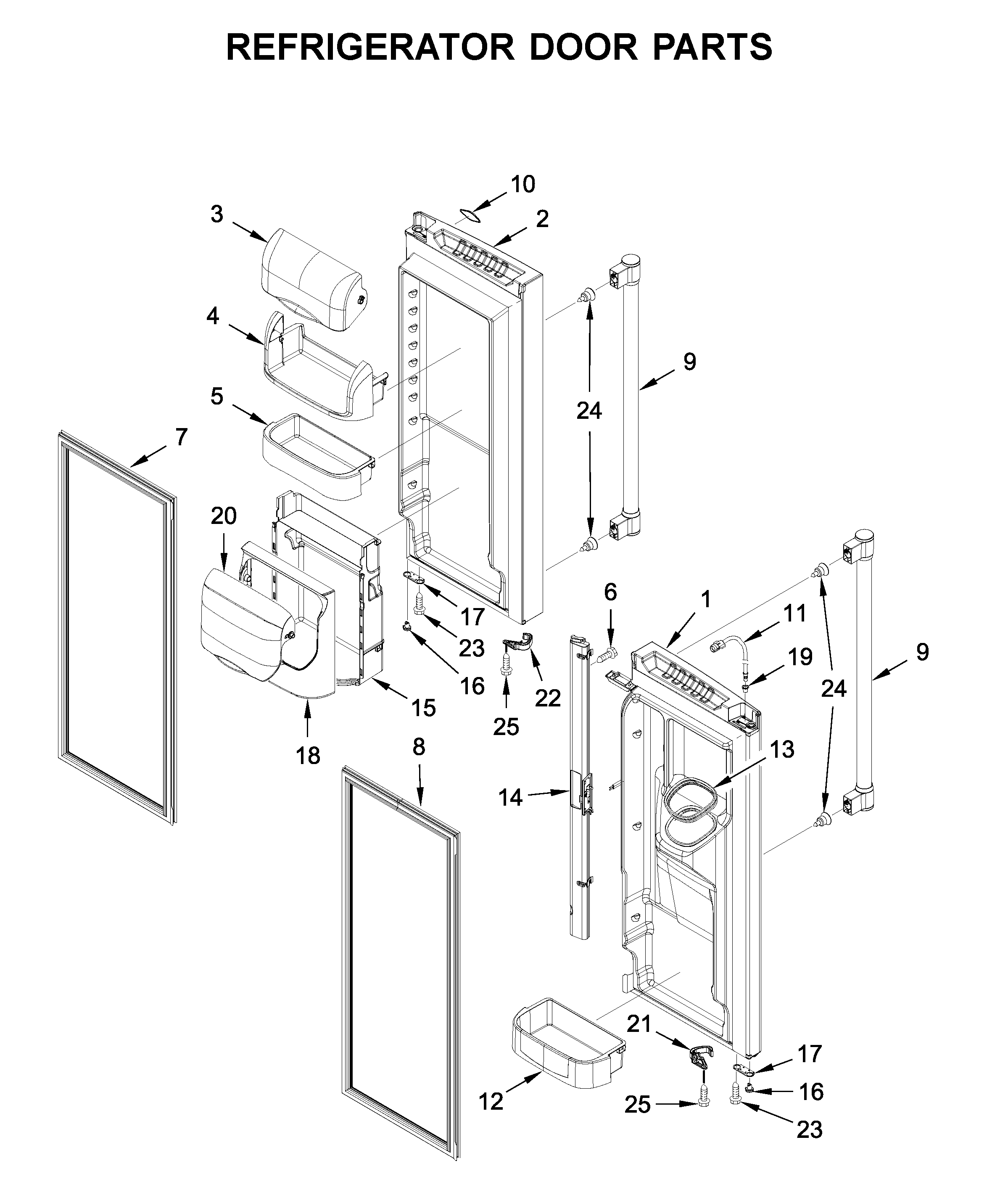 REFRIGERATOR DOOR PARTS