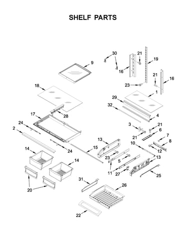 Shelf parts