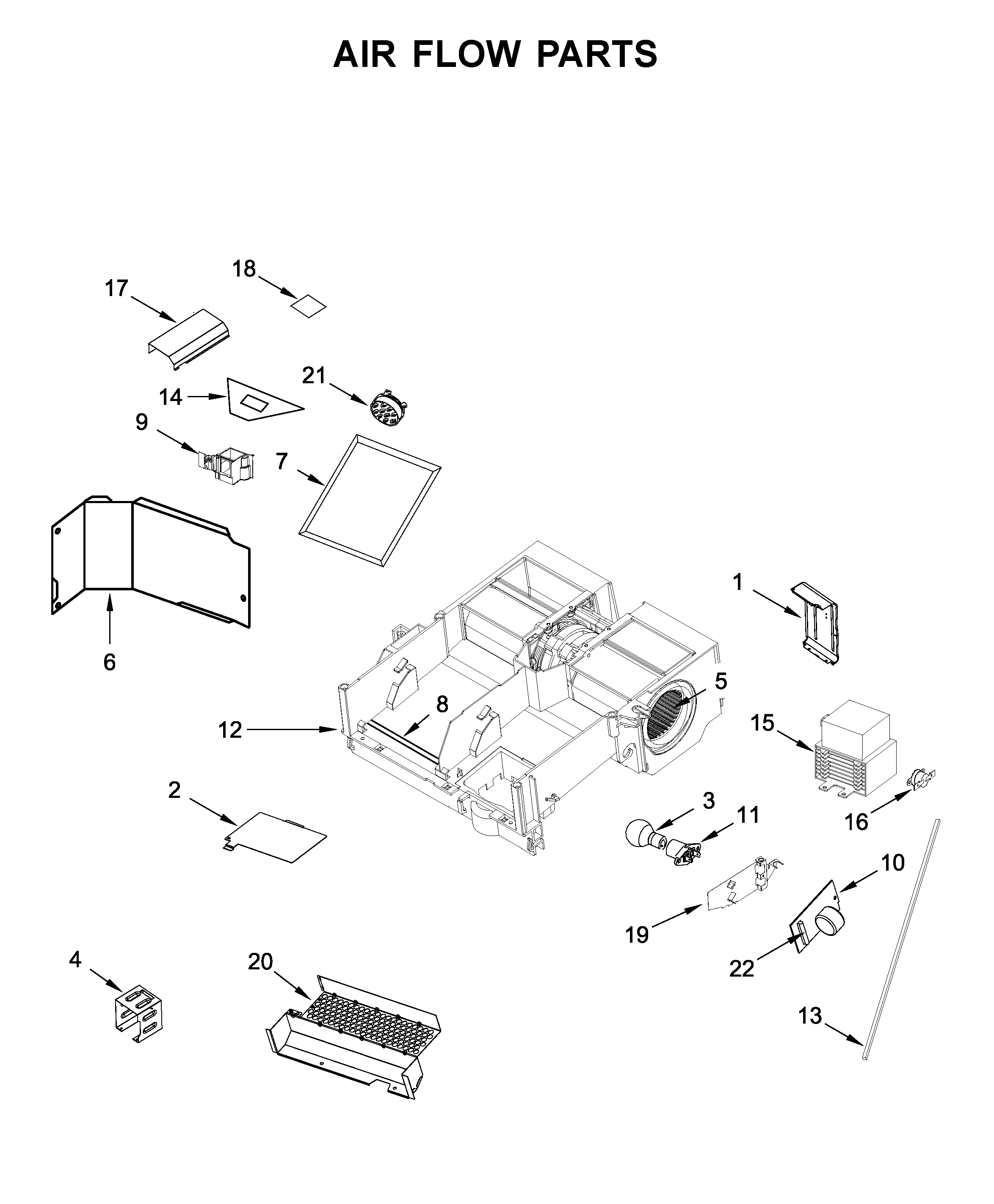 Air flow parts