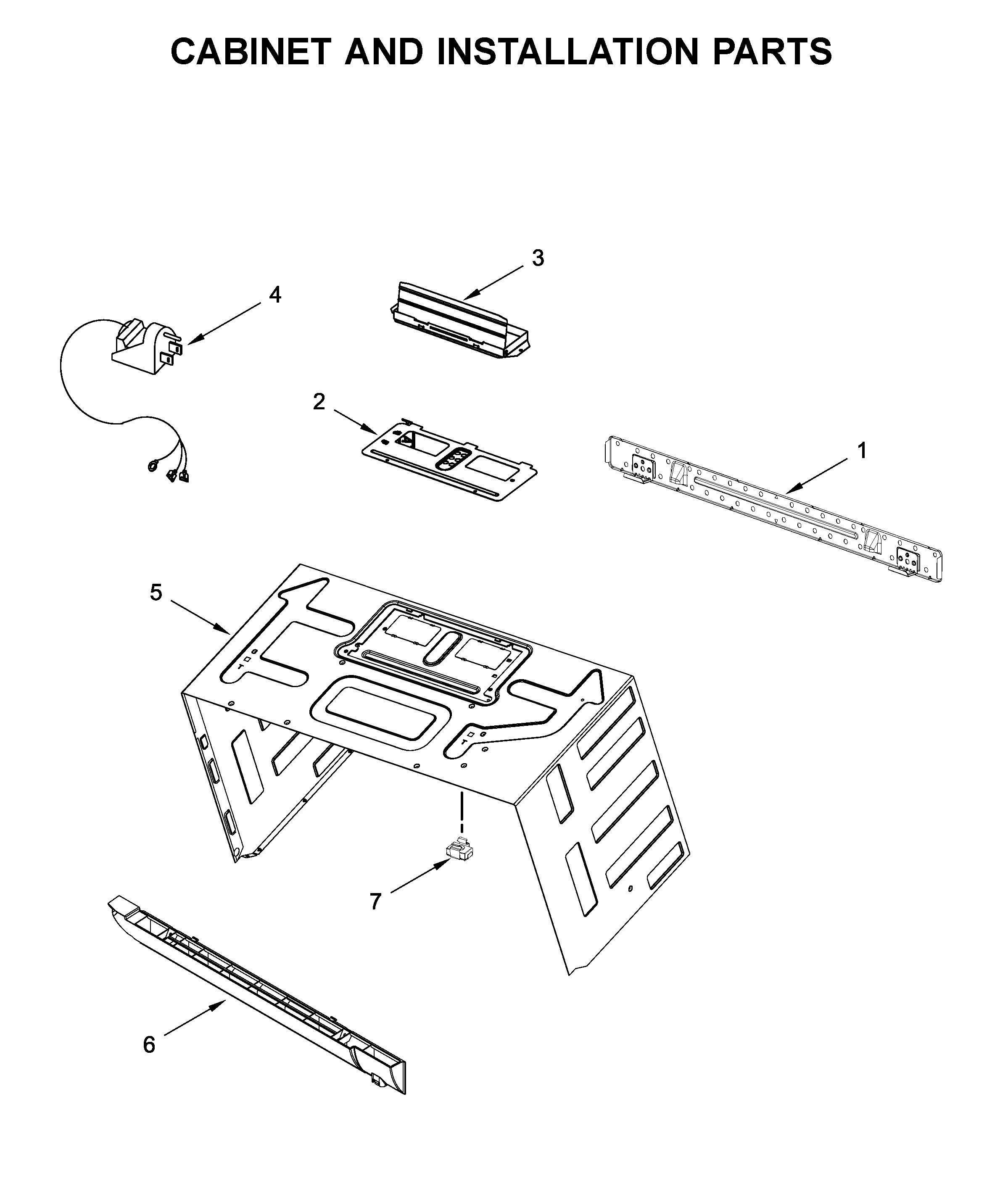 CABINET AND INSTALLATION PARTS