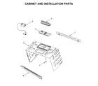 Maytag MMV4206HK1 cabinet and installation parts diagram