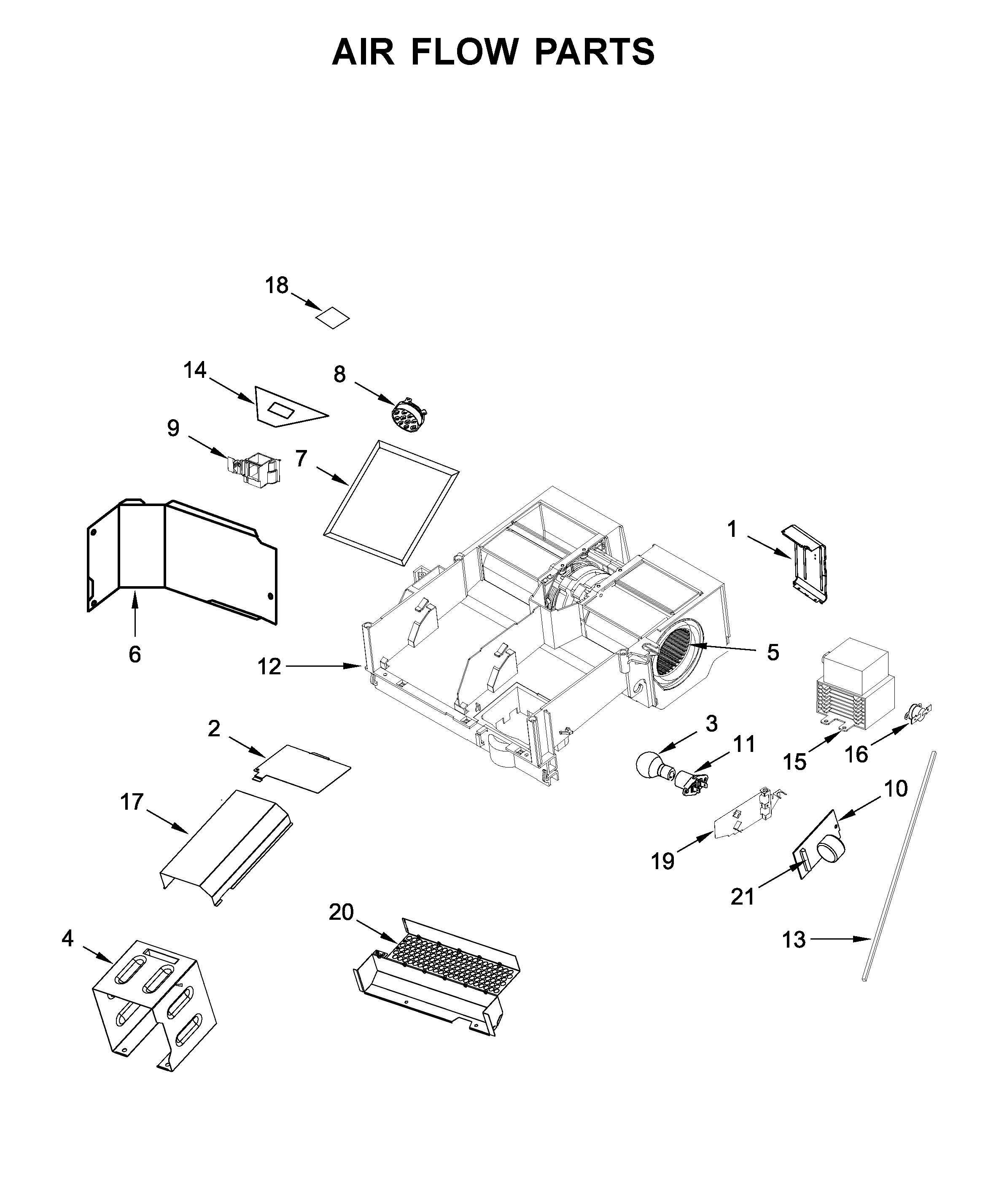 Air flow parts