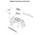 Maytag MMV5220FZ6 cabinet and installation parts diagram