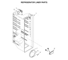 Amana ASI2175GRW03 refrigerator liner parts diagram