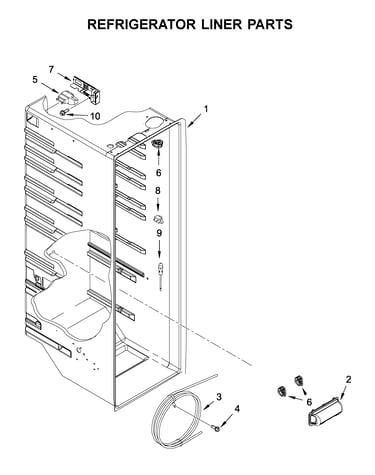 Refrigerator liner parts