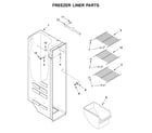 Amana ASI2175GRS03 freezer liner parts diagram