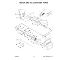 Amana ASI2175GRW03 motor and ice container parts diagram