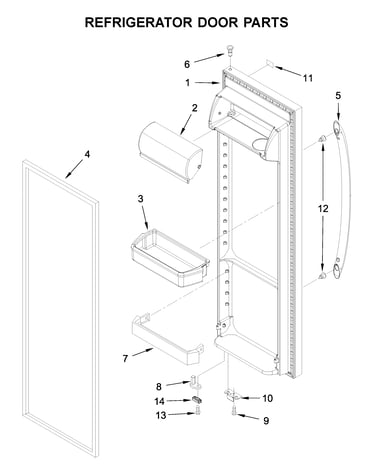 Refrigerator door parts