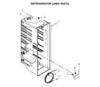 Amana ASI2575GRW04 refrigerator liner parts diagram