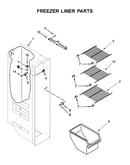 Freezer liner parts