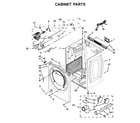 Whirlpool WGD75HEFW0 cabinet parts diagram