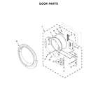 Whirlpool WGD75HEFW0 door parts diagram