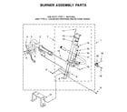 Whirlpool WGD75HEFW0 burner assembly parts diagram