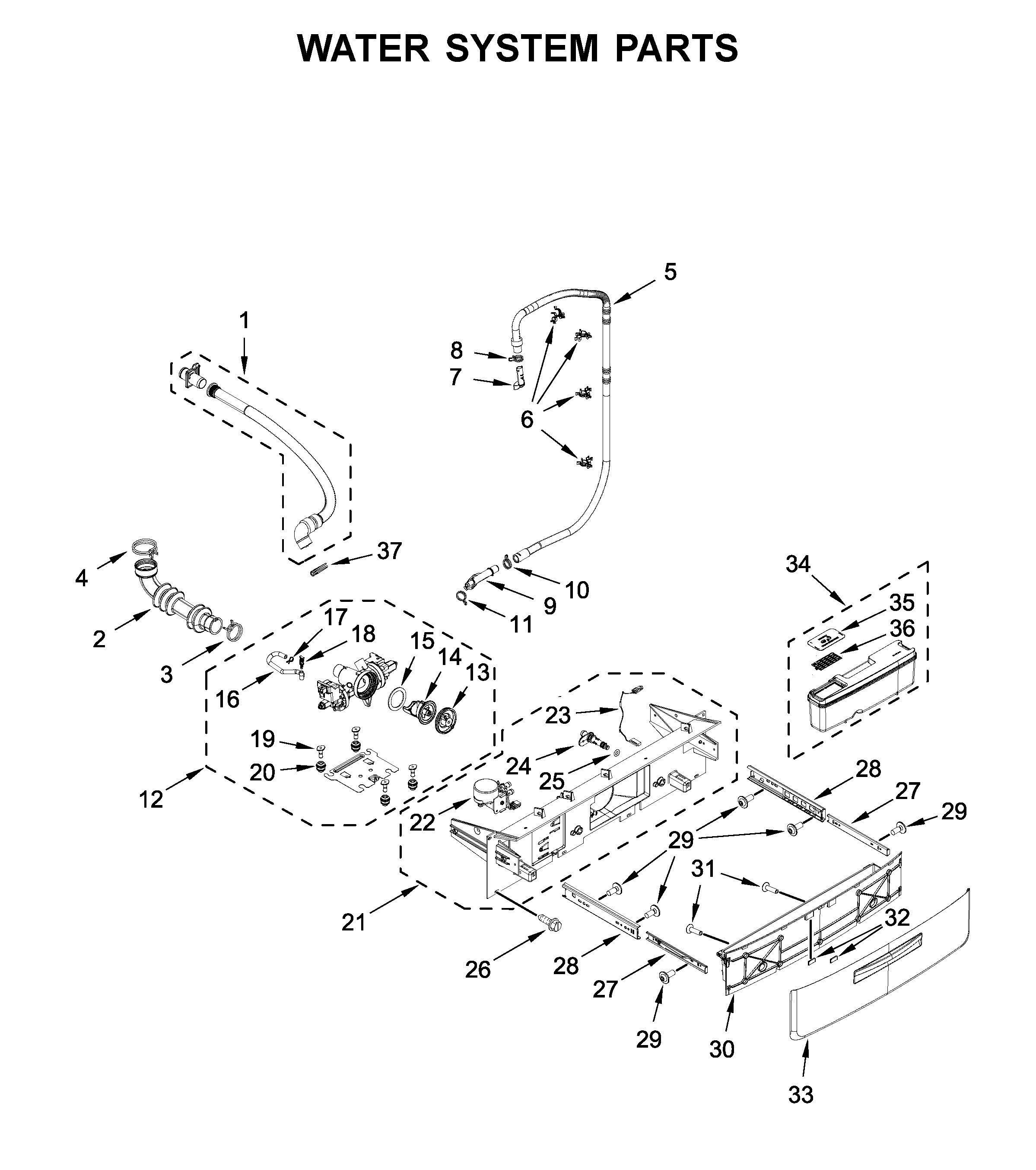 Water system parts