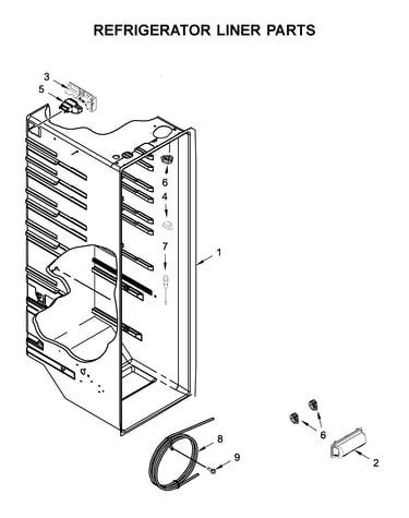 Refrigerator liner parts
