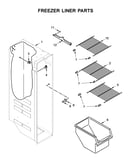 Freezer liner parts