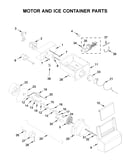 Motor and ice container parts