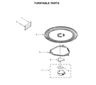 Whirlpool UMV1160CS9 turntable parts diagram