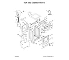 Maytag MHW8630HW2 top and cabinet parts diagram