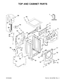 Top and cabinet parts