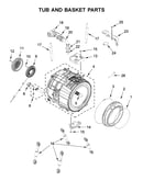 Tub and basket parts