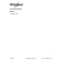 Whirlpool WED4815EW1 cover sheet diagram
