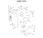 Whirlpool WED4815EW1 cabinet parts diagram