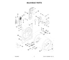 Whirlpool WED4815EW1 bulkhead parts diagram