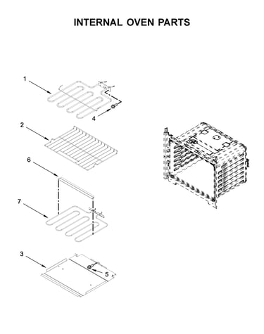 Internal oven parts