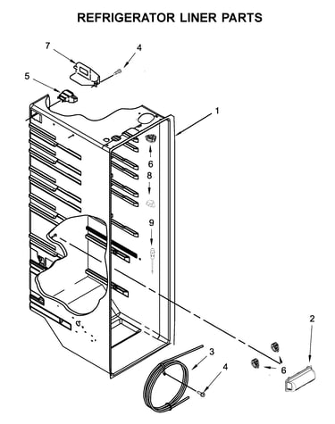 Refrigerator liner parts