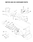 Motor and ice container parts