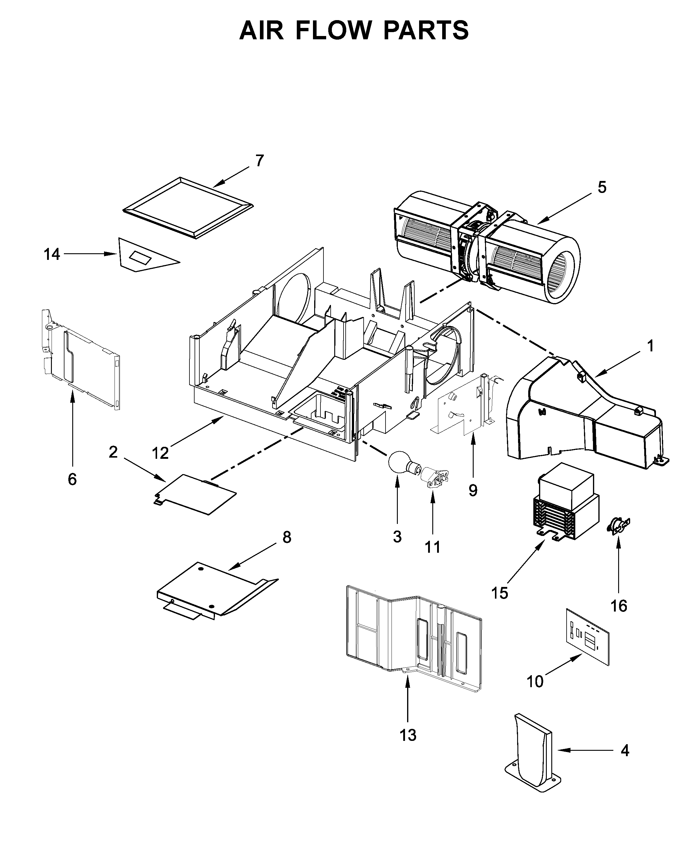 Air flow parts