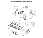 Whirlpool WMH31017HZ4 interior and ventilation parts diagram