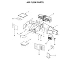 Whirlpool WMH31017HZ4 air flow parts diagram