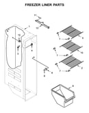 Freezer liner parts