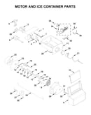 Motor and ice container parts