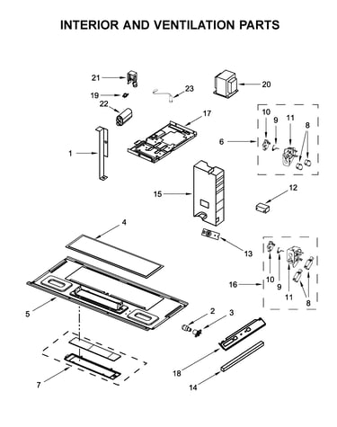 Interior and ventilation parts