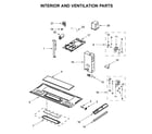 Whirlpool WMH32519HZ5 interior and ventilation parts diagram