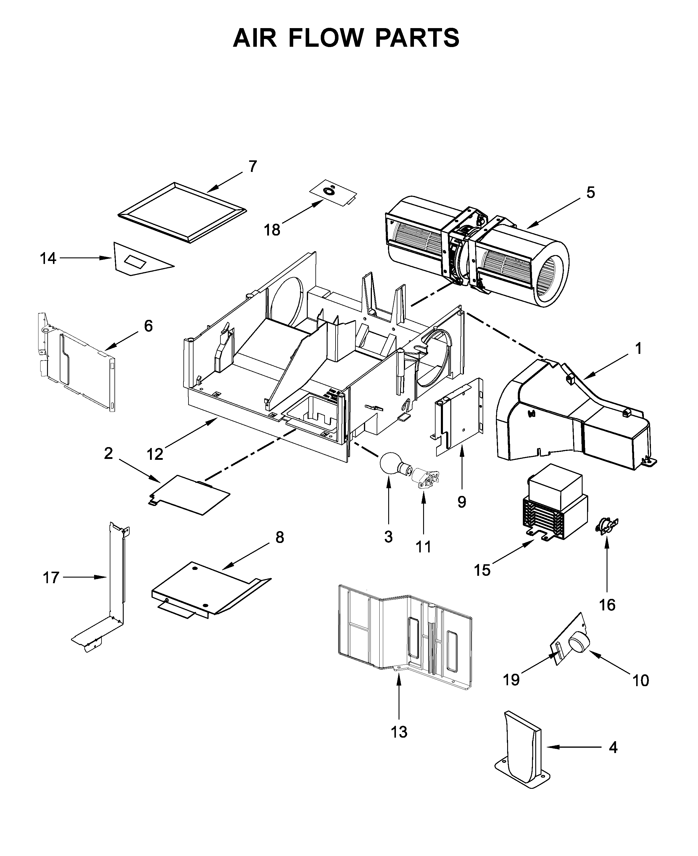 Air flow parts