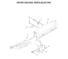 Maytag MED6230RHW0 dryer heating parts-electric diagram