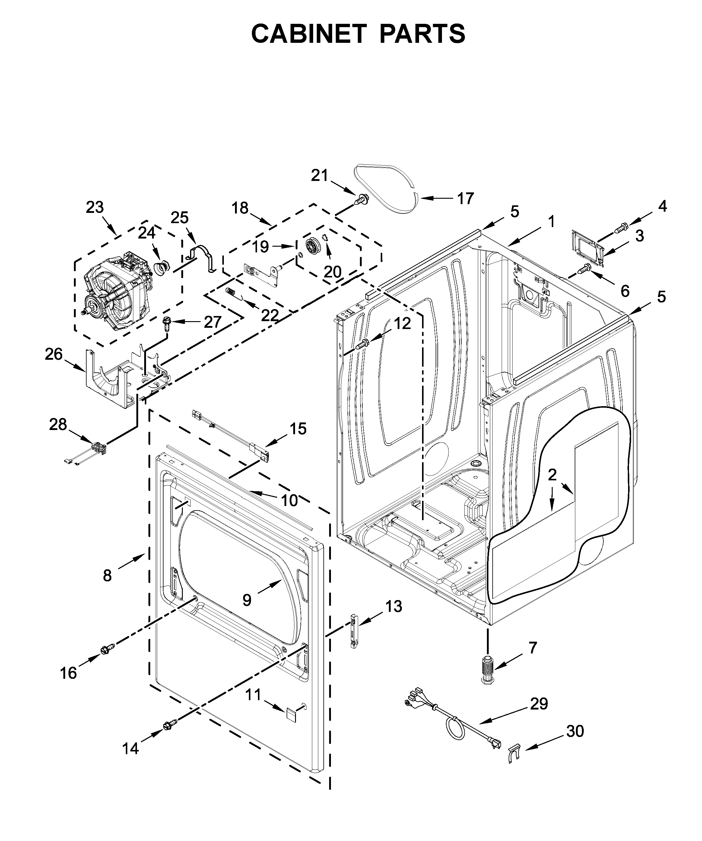 Cabinet parts