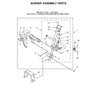 Maytag MGD6230RHW0 burner assembly parts diagram