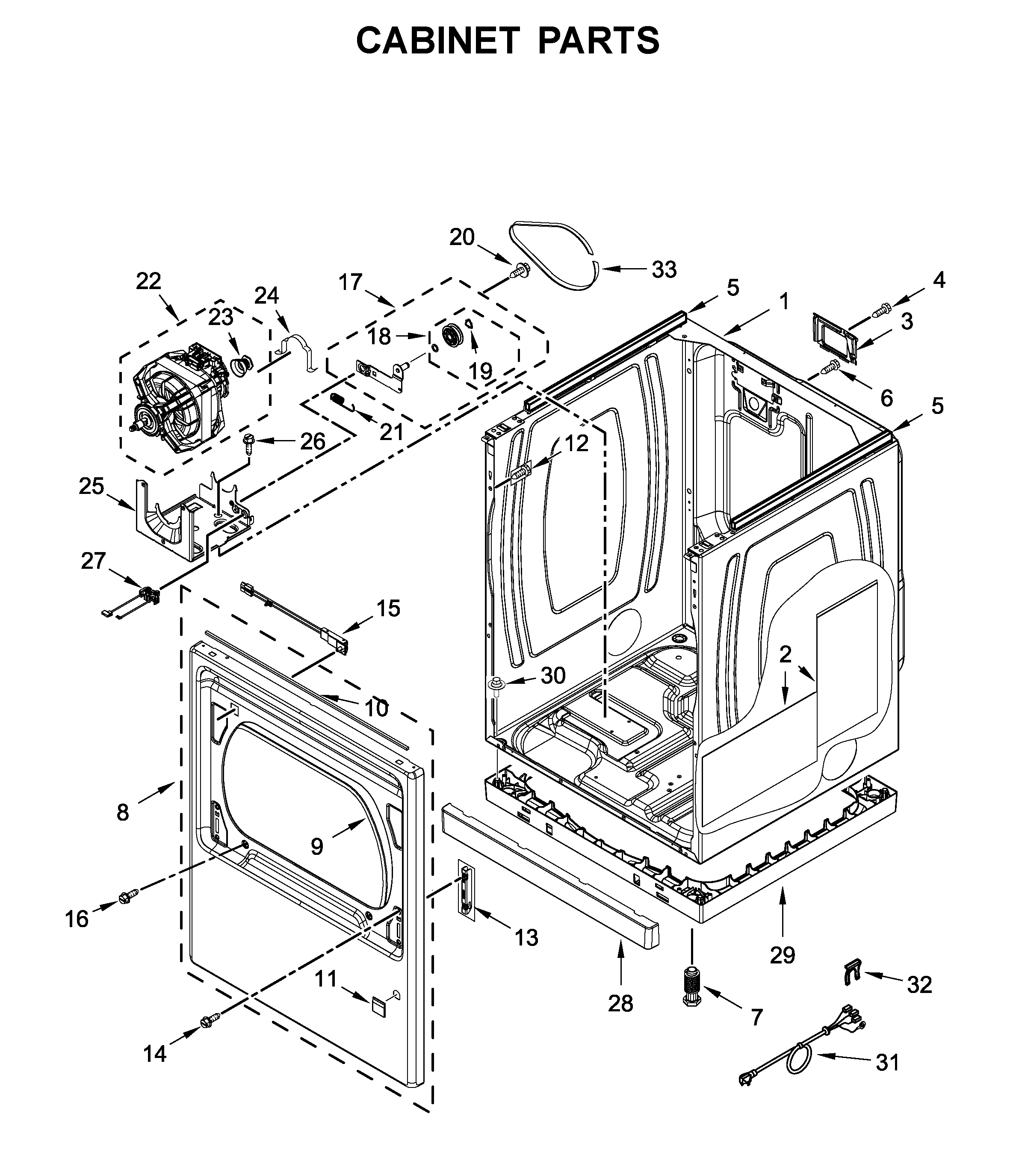 Cabinet parts