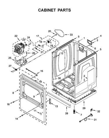 Cabinet parts