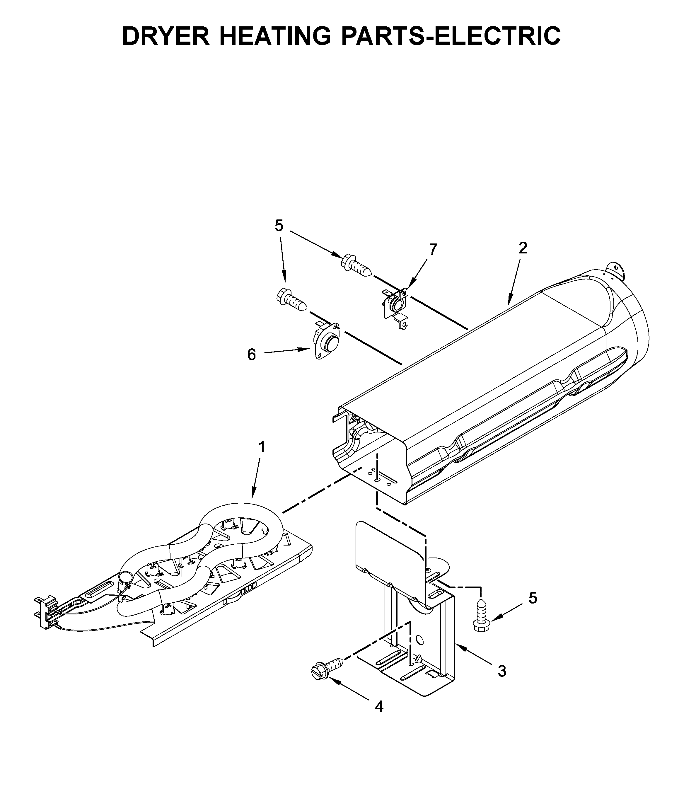 Dryer heating parts-electric