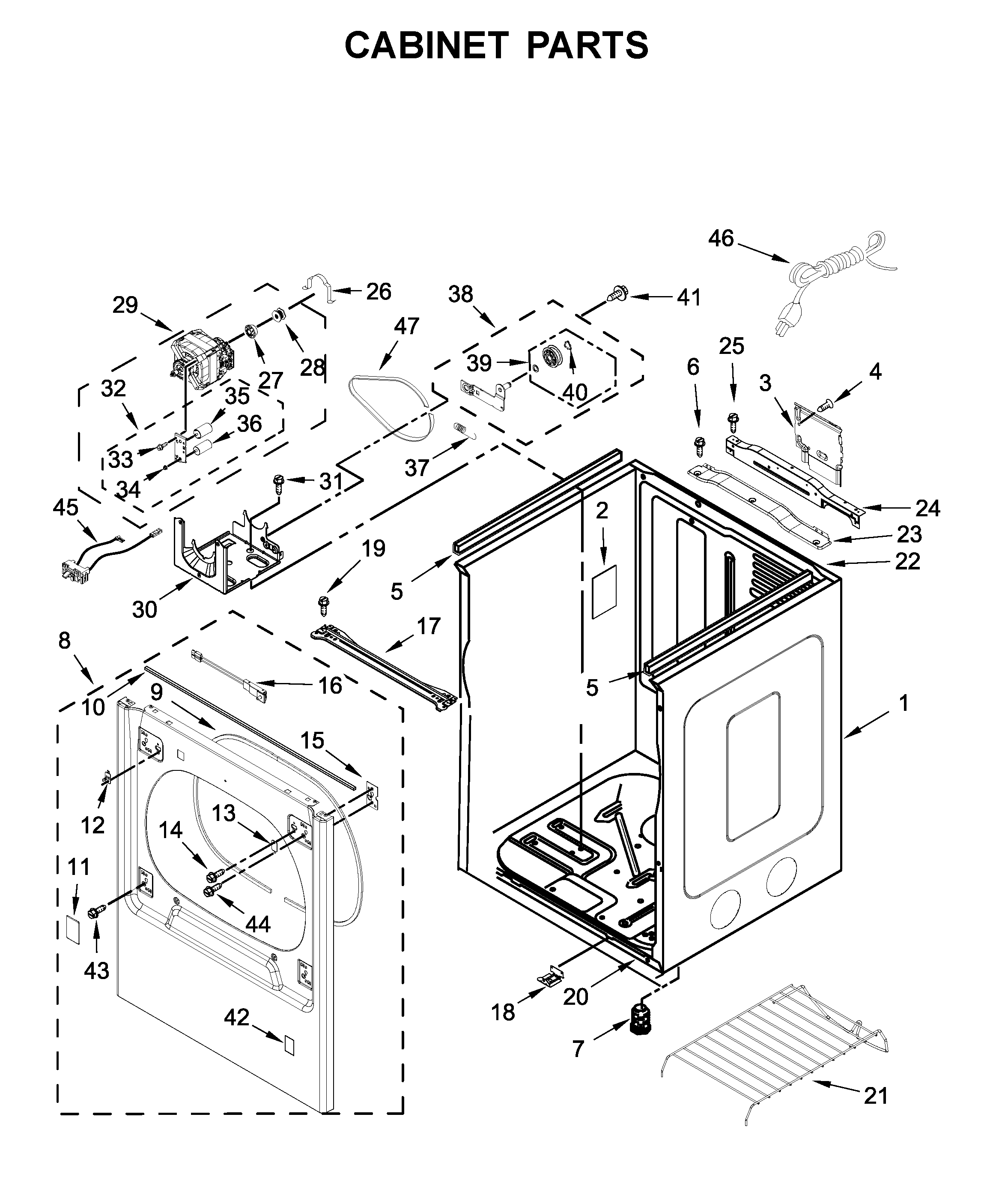 Cabinet parts