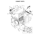 Whirlpool WGD72HEDW1 cabinet parts diagram