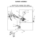 Whirlpool WGD72HEDW1 burner assembly diagram