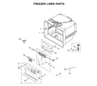 KitchenAid KRFC704FPS04 freezer liner parts diagram